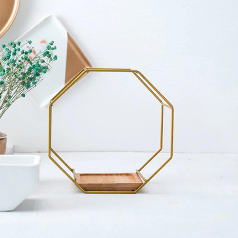 Ceramic Wall Planter with Iron Frame and Bamboo Tray, view 20