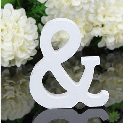 White Wooden Letters, 3.15 in, Stand or Mount, view 28