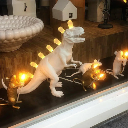 Dinosaur Table Lamp, T-Rex or Brontosaurus, view 4