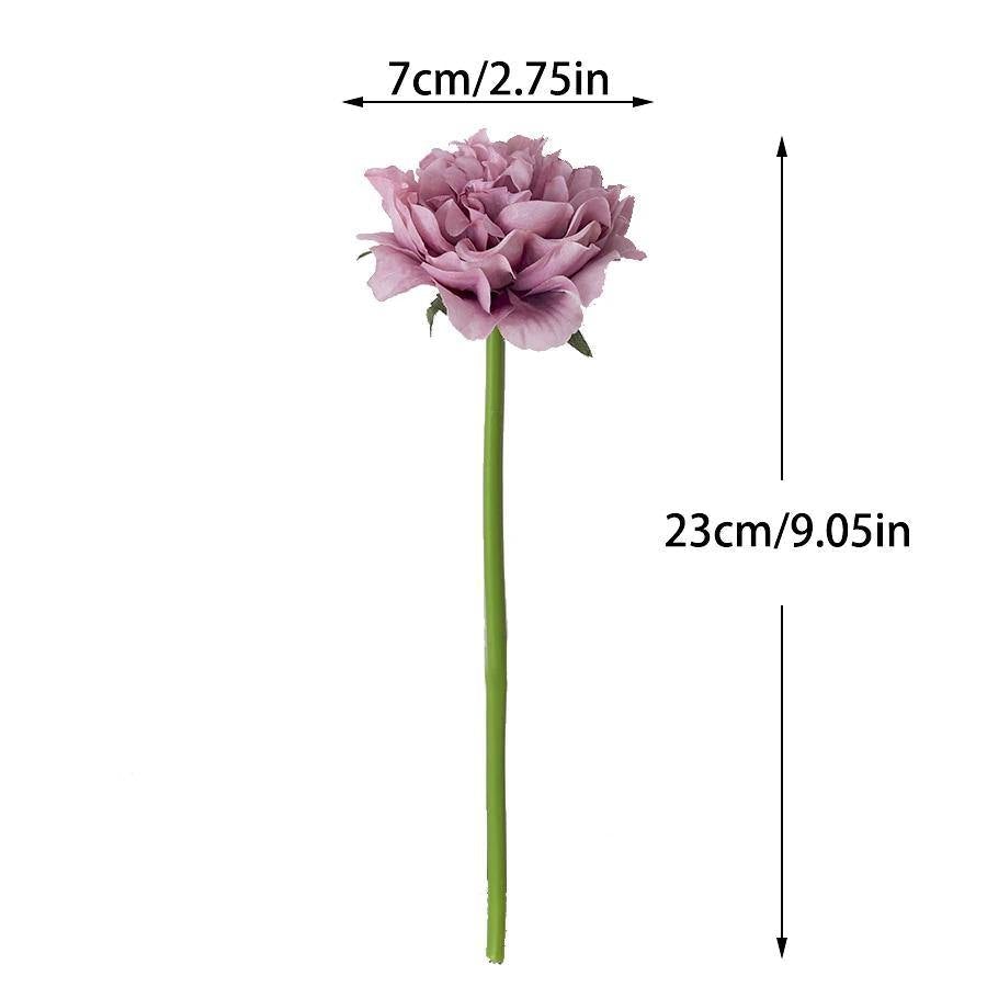 Silk Faux Peonies, Set of 5 Stems, view 8