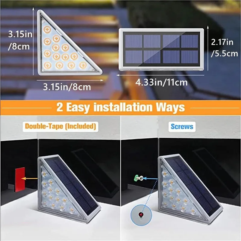 Outdoor Solar Step Lights for Stairs and Decks, view 5