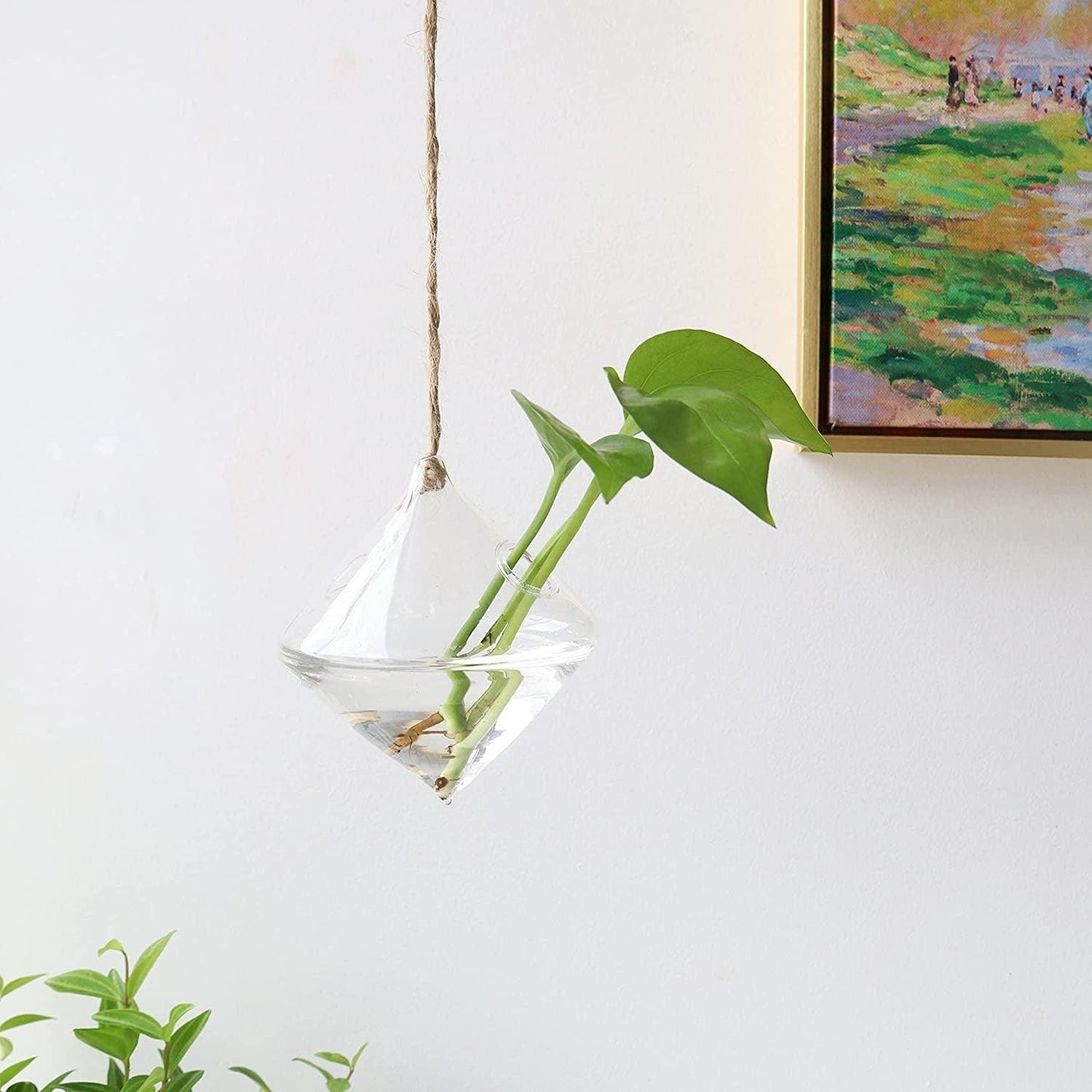Hanging Glass Terrarium Vases, Set of 3, view 5