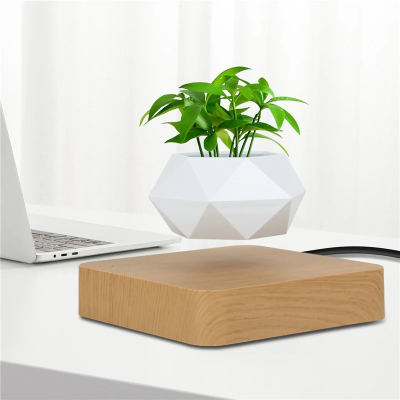 Levitating Plant Pot with Rotating Magnetic Base, view 6