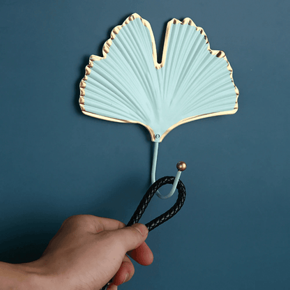 Leaf Shaped Metal Wall Hooks in Six Leaf Styles, view 9