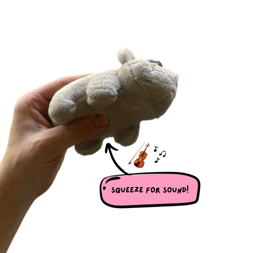 Sad Hamster Meme Plush Toy with Violin Sound, view 3
