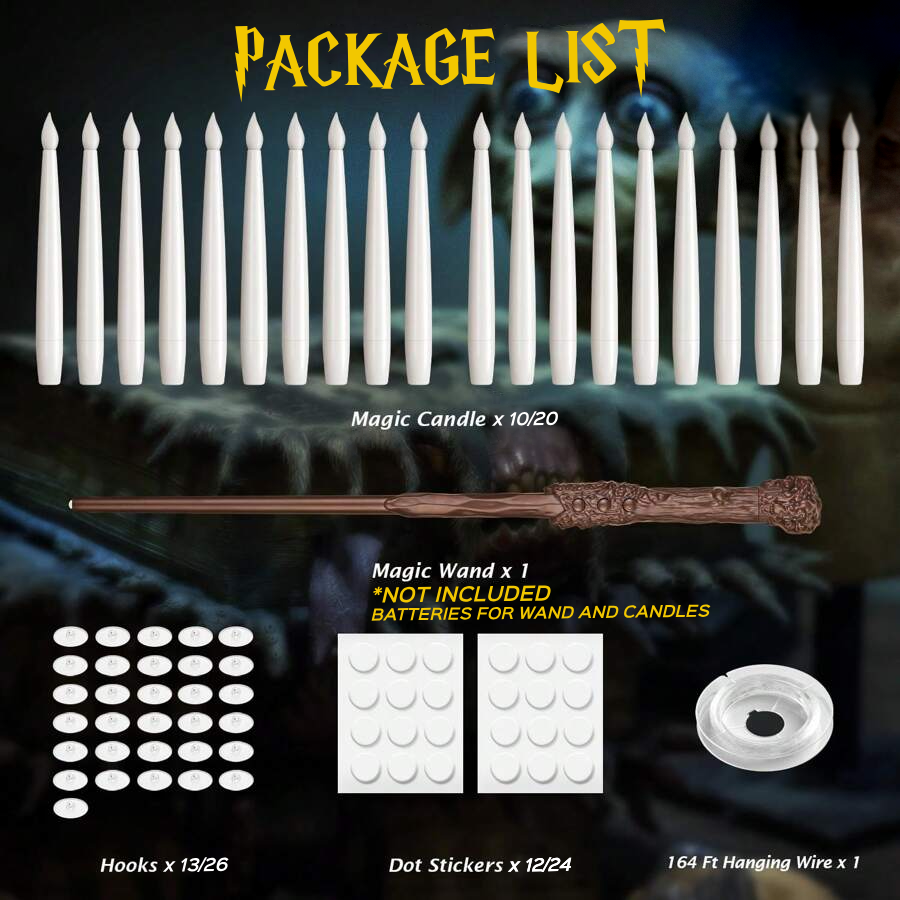LED Floating Candles with Wand Remote, Hanging Set, view 6