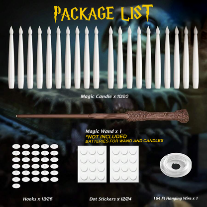 LED Floating Candles with Wand Remote, Hanging Set, view 6