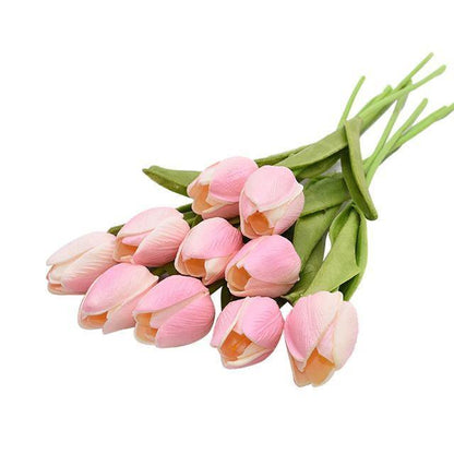 Faux Silk Tulips, Set of 10 Stems, view 17