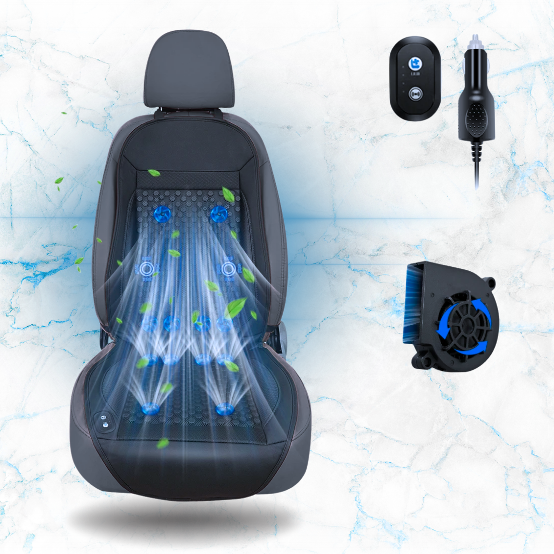 Ventilated Car Seat Cushion with Fans and Massage
