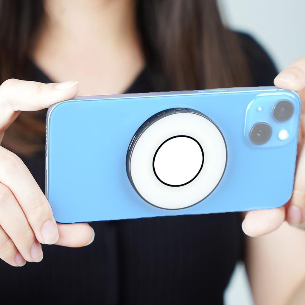 Magnetic Clip On Phone Ring Light, Type C Rechargeable
