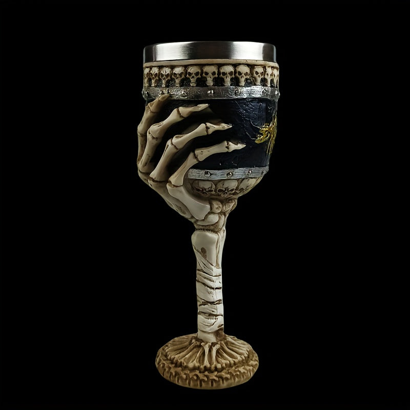 Skeleton Hand Goblet in Stainless Steel, view 9