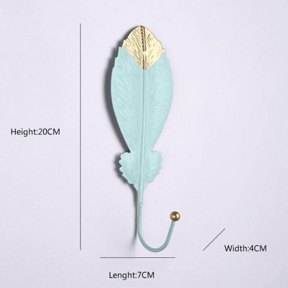 Leaf Shaped Metal Wall Hooks in Six Leaf Styles, view 15
