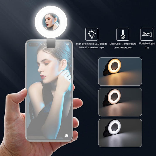 Magnetic Clip On Phone Ring Light, Type C Rechargeable, view 2
