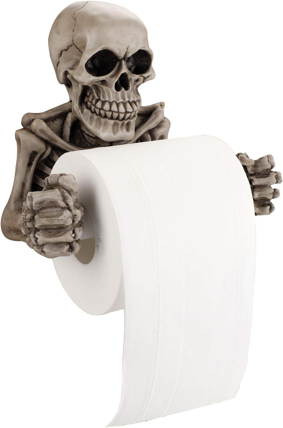 Skull Toilet Paper Holder with Spindle, view 3