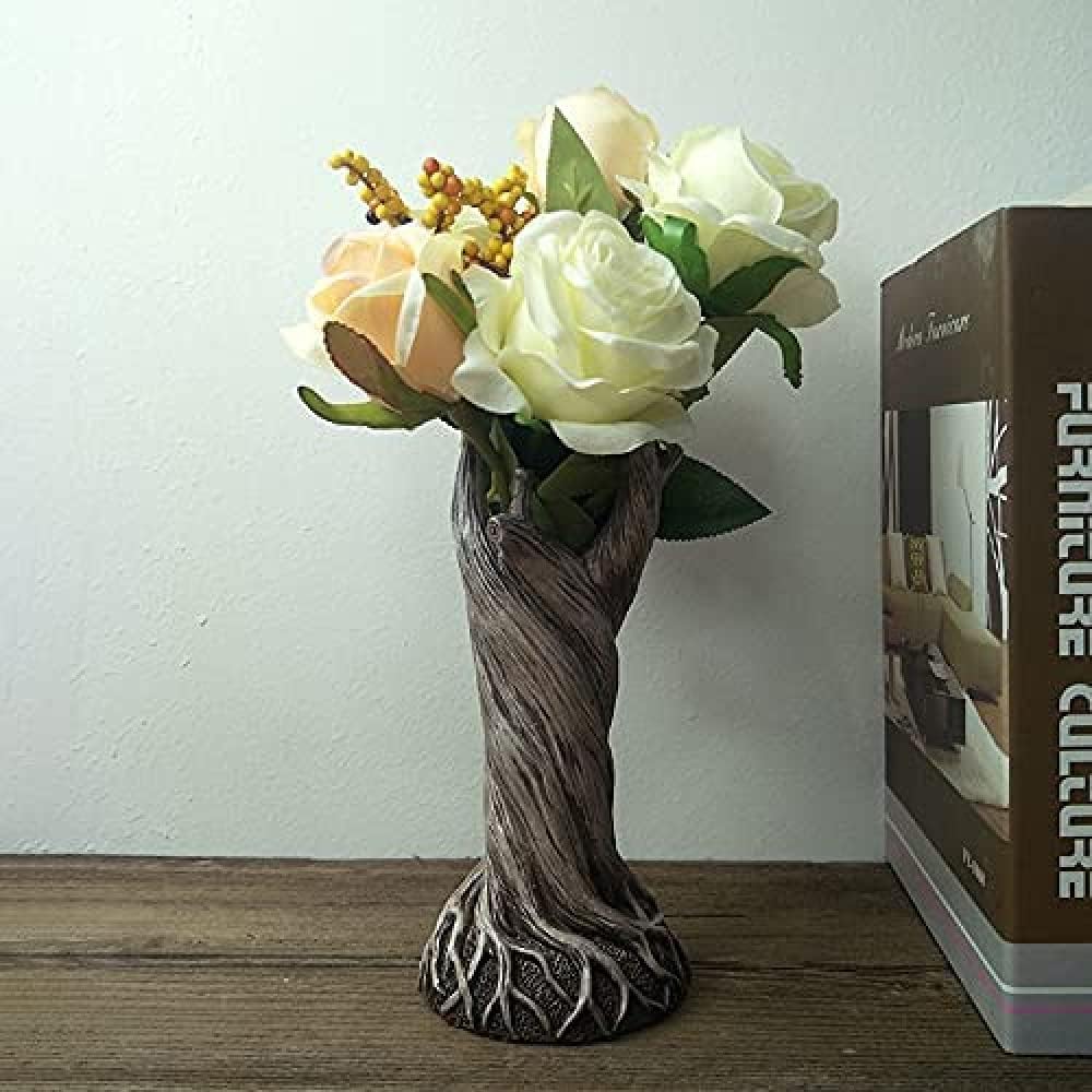 Twisted Tree Trunk Resin Vase, 7.87 in Tall, view 6
