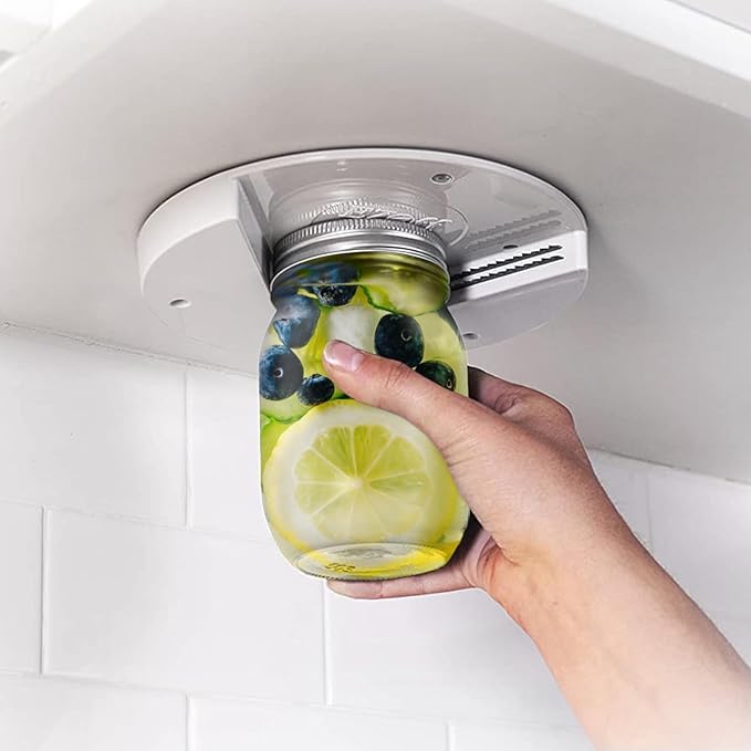 Under Cabinet Jar Opener with V Shaped Grip