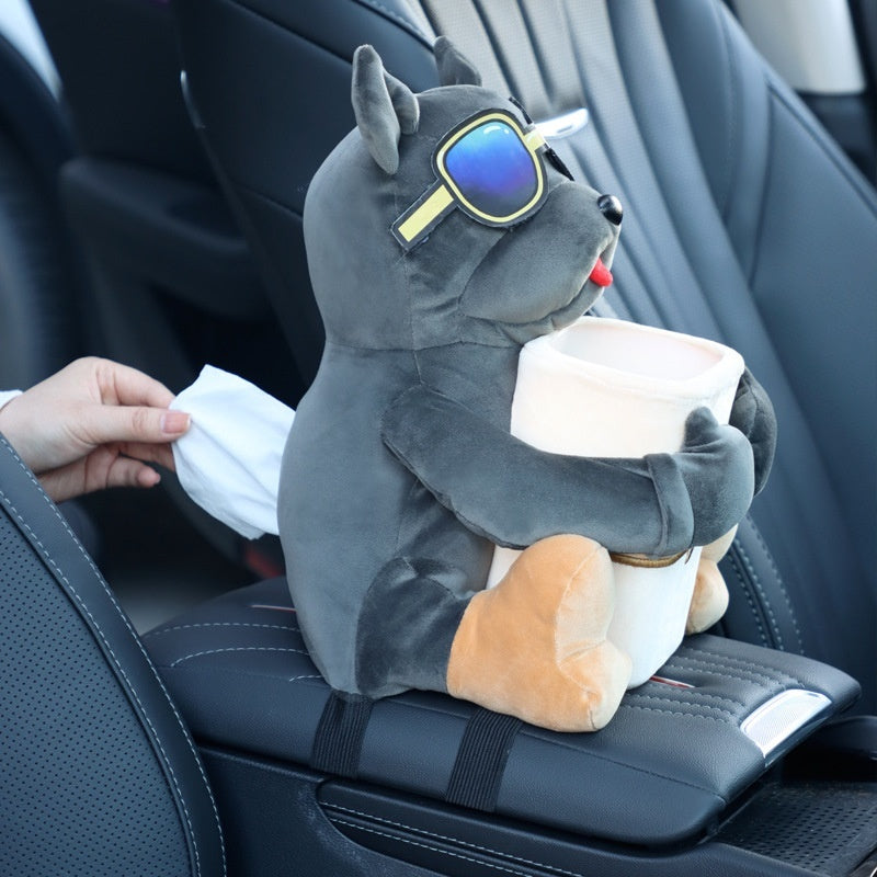Dog Shaped Car Tissue, Trash and Storage Box, view 3