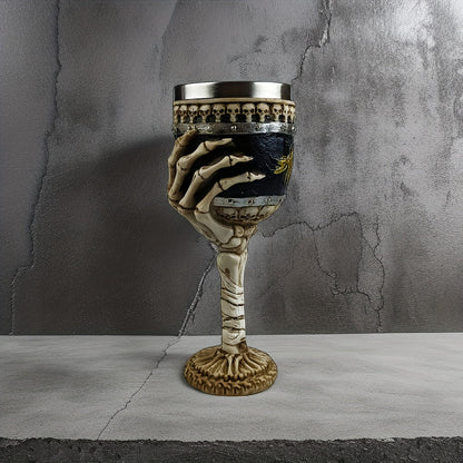 Skeleton Hand Goblet in Stainless Steel, view 8