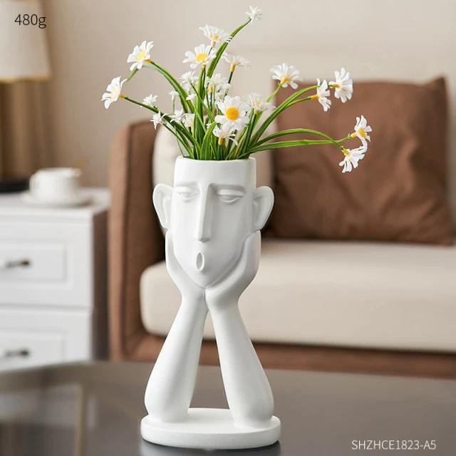 Face Planter Sculpture Trio in Resin with Drainage, view 16