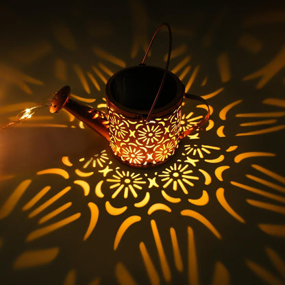 Solar Santa Watering Can Light with Cascading LEDs, view 14