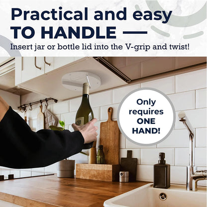 Under Cabinet Jar Opener with V Shaped Grip, view 5