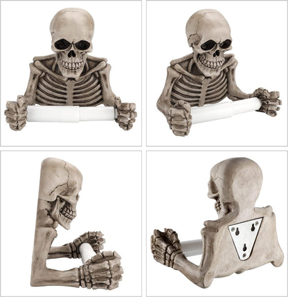 Skull Toilet Paper Holder with Spindle, view 7