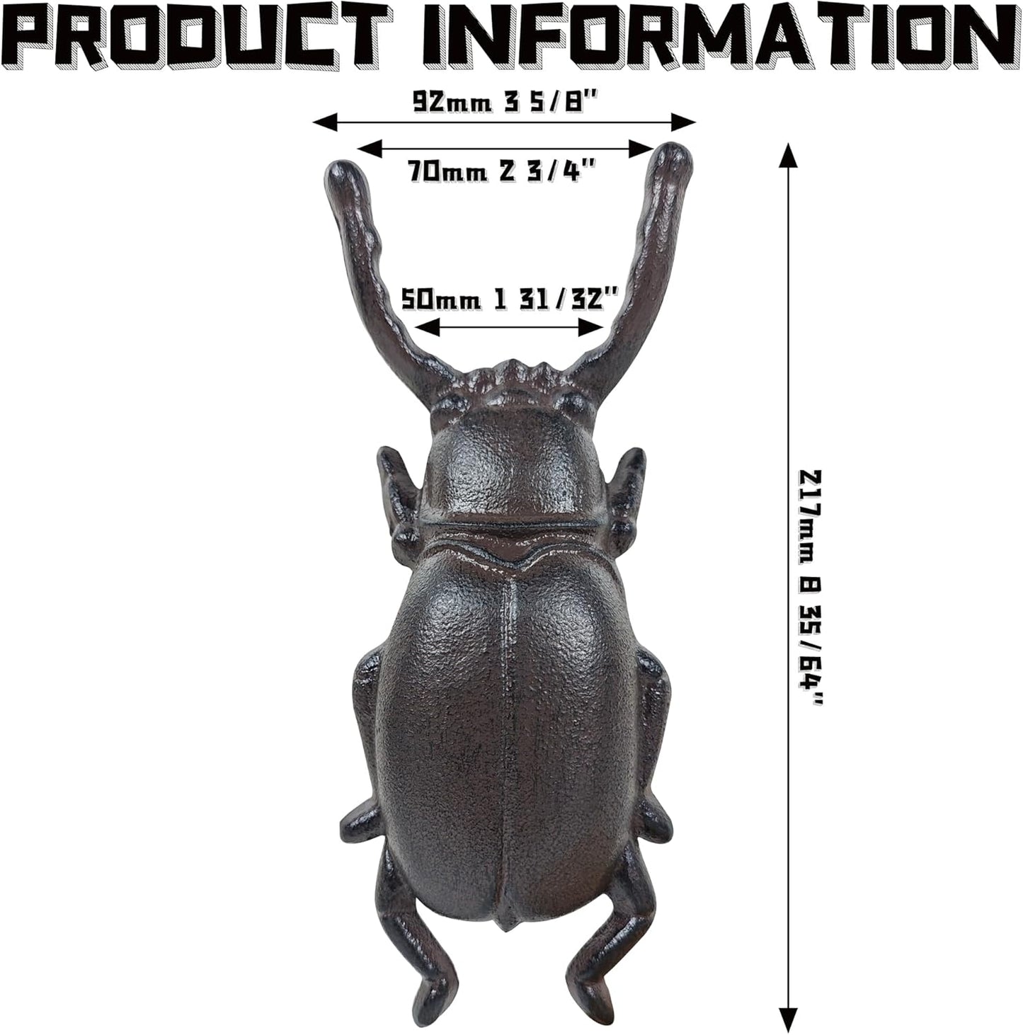 Cast Iron Beetle Boot Jack for the Entryway, view 8