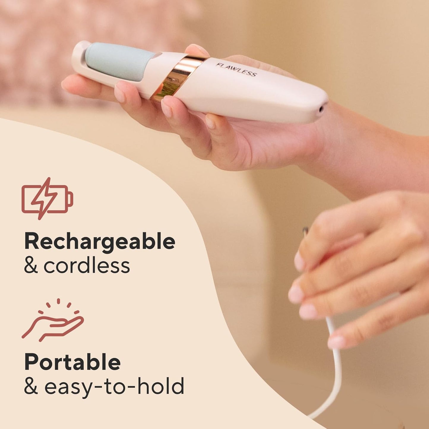 Electric Callus Remover for Feet, Two Colors, view 4