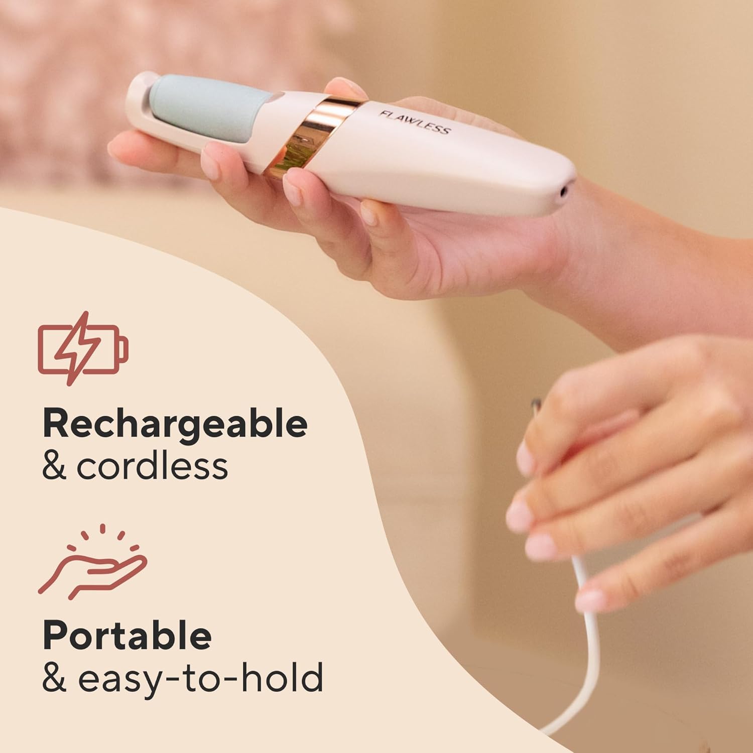 Electric Callus Remover for Feet, Two Colors, view 4