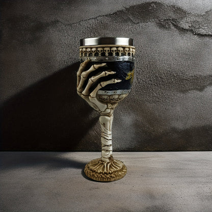 Skeleton Hand Goblet in Stainless Steel, view 6
