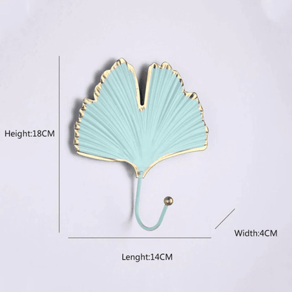 Leaf Shaped Metal Wall Hooks in Six Leaf Styles, view 22