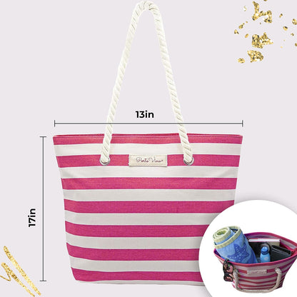 Insulated Wine Tote Bag with Hidden Drink Pouch, view 9