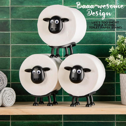 Sheep Shaped Metal Toilet Paper Holder, view 3