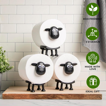 Sheep Shaped Metal Toilet Paper Holder, view 4