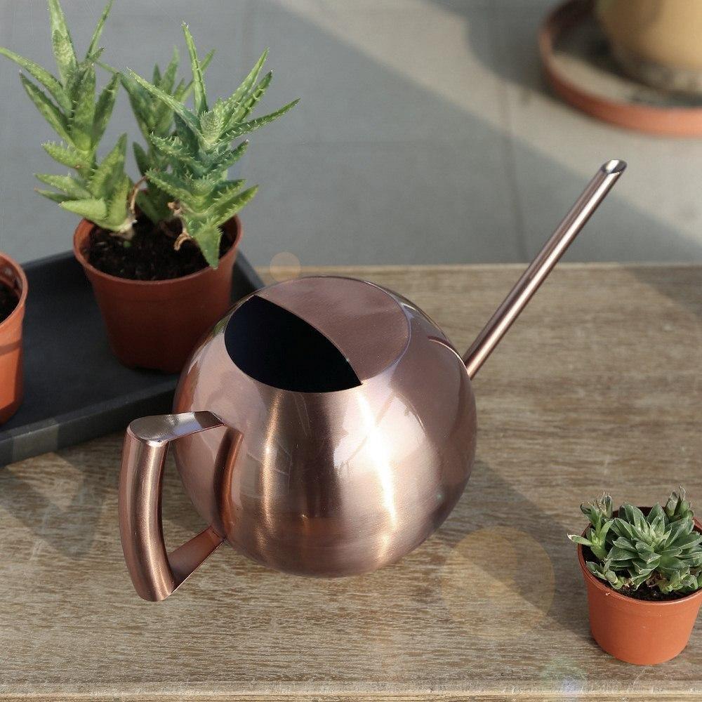 Spherical Stainless Steel Watering Can, Long Spout, view 25