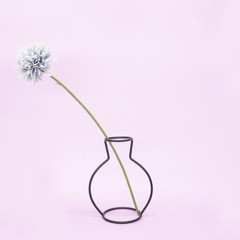 Minimal Iron Wire Vase Stand, Eight Styles, view 17