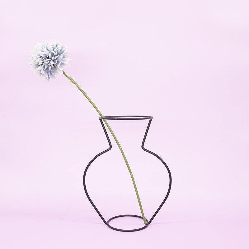 Minimal Iron Wire Vase Stand, Eight Styles, view 18