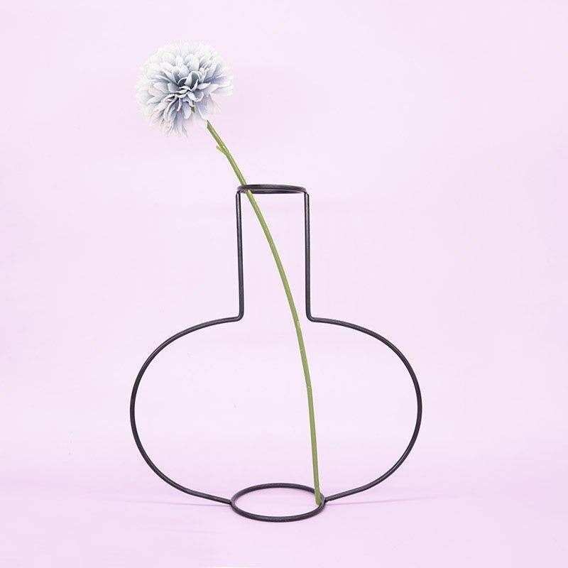 Minimal Iron Wire Vase Stand, Eight Styles, view 16
