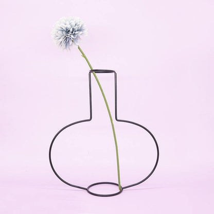 Minimal Iron Wire Vase Stand, Eight Styles, view 16