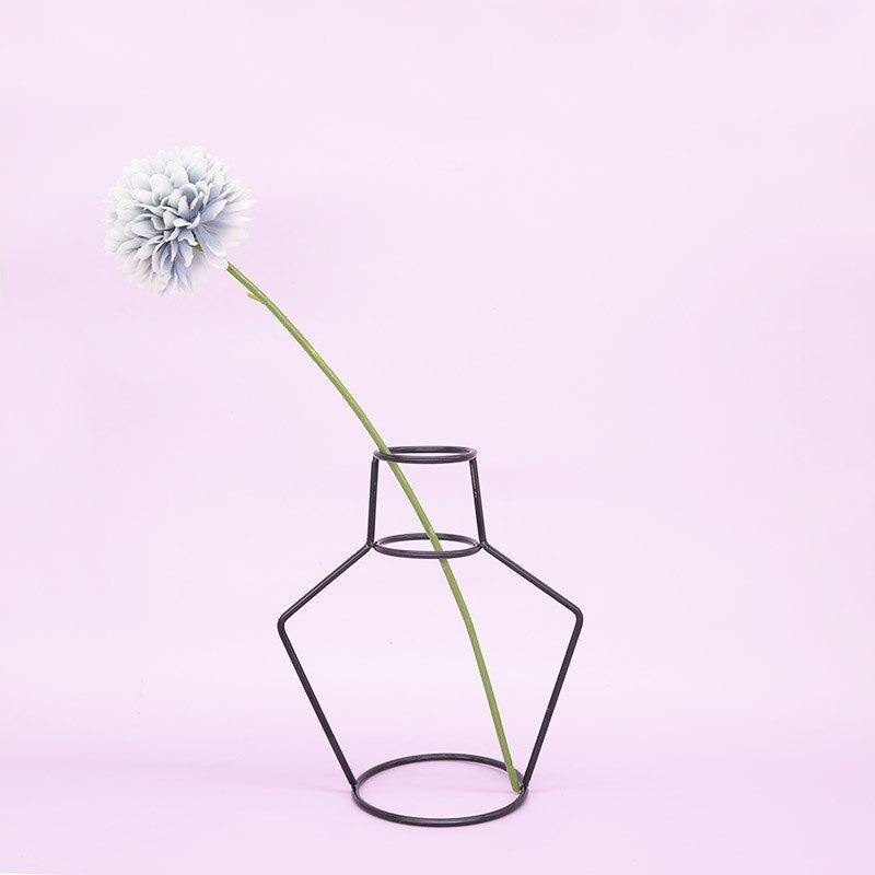 Minimal Iron Wire Vase Stand, Eight Styles, view 11