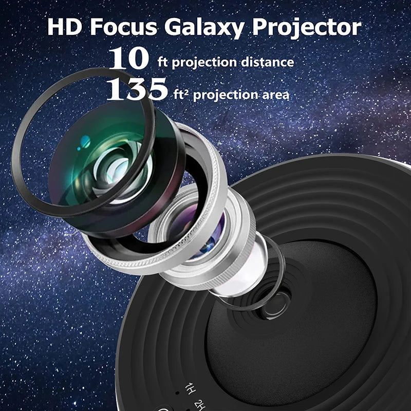 Star Projector Night Light with 12 Galaxy Film Discs, view 3