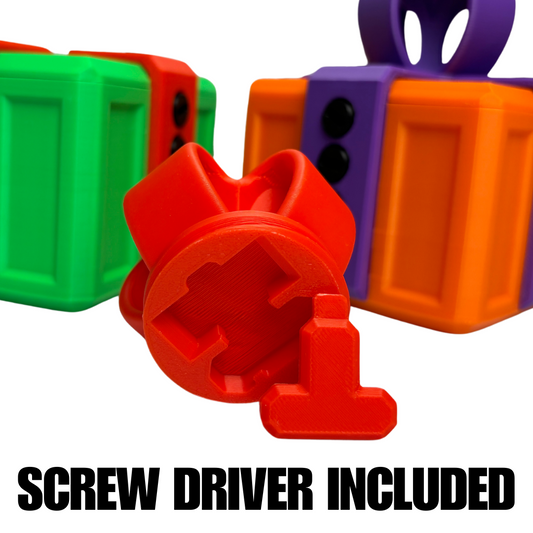 Prank Gift Box with 20 Screws and Hidden Screwdriver, view 2