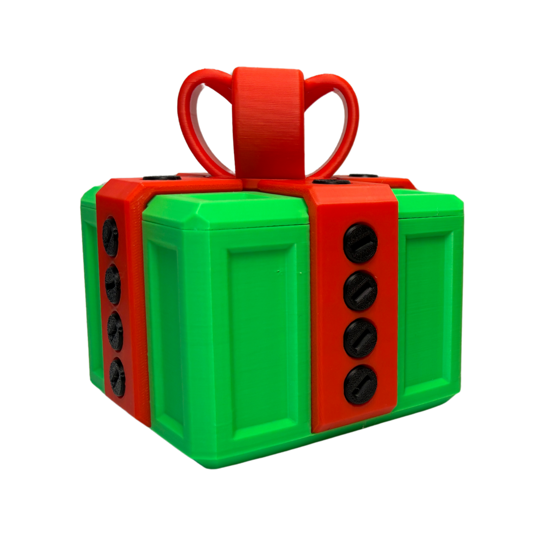 Prank Gift Box with 20 Screws and Hidden Screwdriver