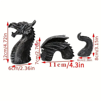 Dragon Garden Ornament, Weatherproof Outdoor Statue, view 5