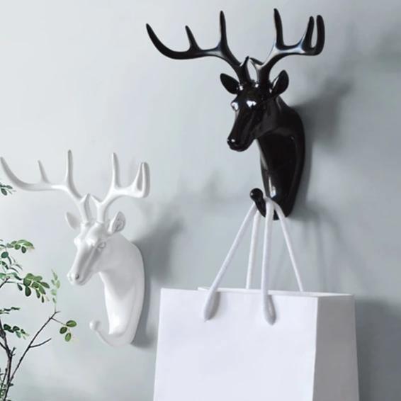 Animal Head Wall Hooks in Resin, Six Animals, view 9