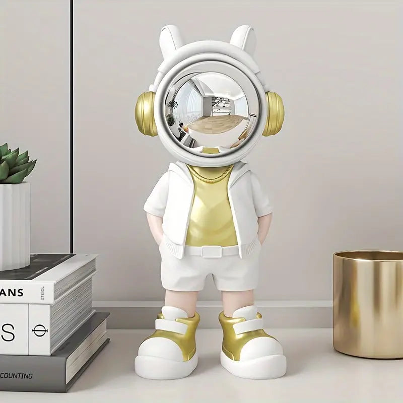 Resin Astronaut Figurine with Mirrored Helmet, 9.45 in, view 6