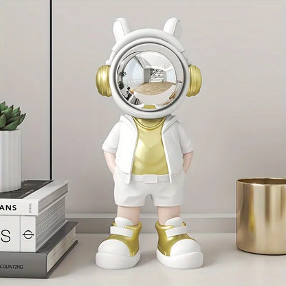 Resin Astronaut Figurine with Mirrored Helmet, 9.45 in, view 6
