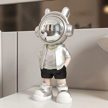 Resin Astronaut Figurine with Mirrored Helmet, 9.45 in, view 5