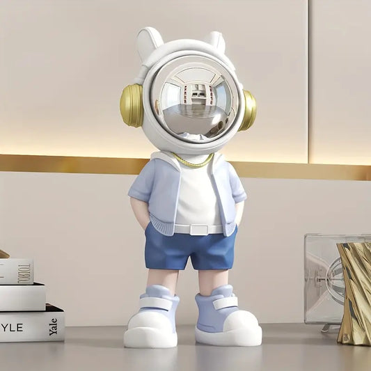 Resin Astronaut Figurine with Mirrored Helmet, 9.45 in