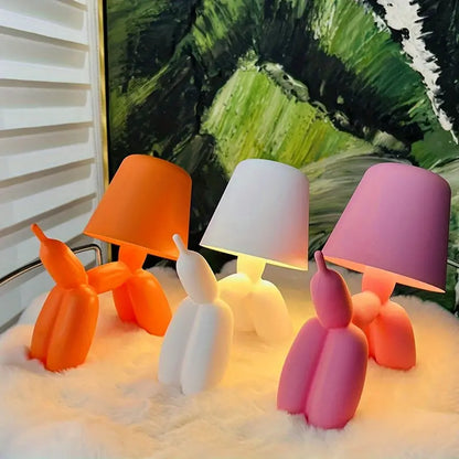 Balloon Dog LED Table Lamp with Touch Dimming, USB, view 3